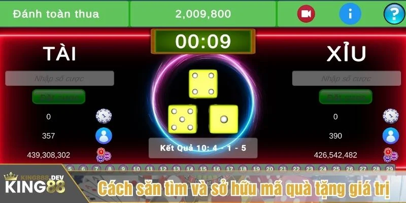 Code tài xỉu được King88 phát vào các dịp lễ lớn