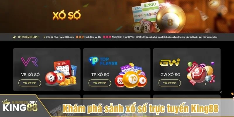 Sảnh lô đề tại King88 xây dựng theo chuẩn trực tuyến