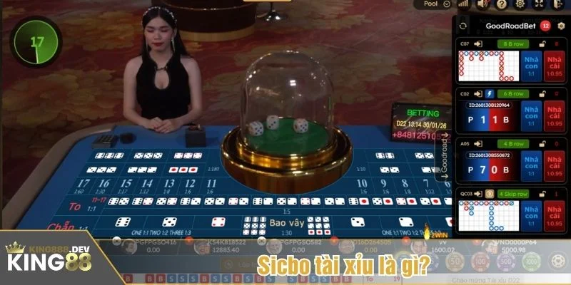 Sicbo tài xỉu là trò chơi casino dùng 3 viên xúc xắc